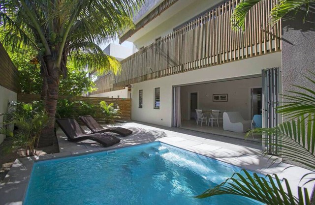 Résidence Bleue "La Casa" encantador apartamento a 30 m del mar piscina privada