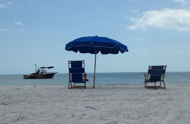Sandy, white beaches right outside your door! Relax and let the good times roll!