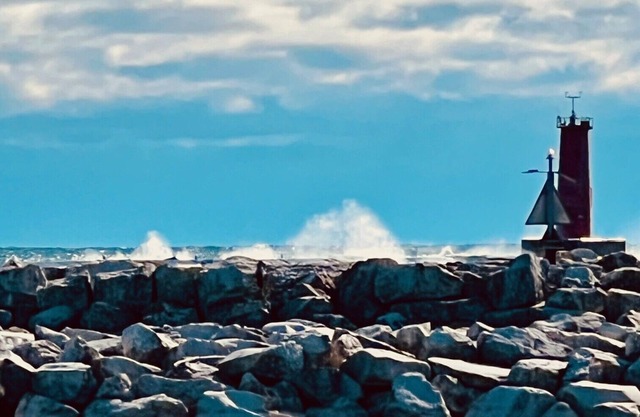 Vistas panorámicas del lago en Sheboygan