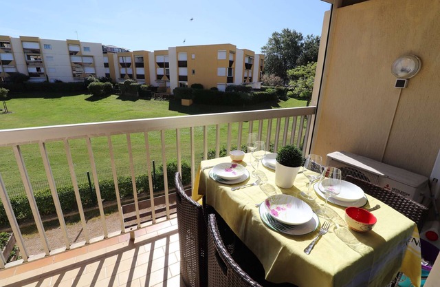 Quartier Seaquarium - estudio cabina 4 pers. Terraza lateral jardín - CLIM -