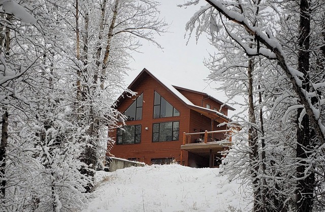 Serene Creekside Cabin near skiing / rafting with hot tub and views to die for!