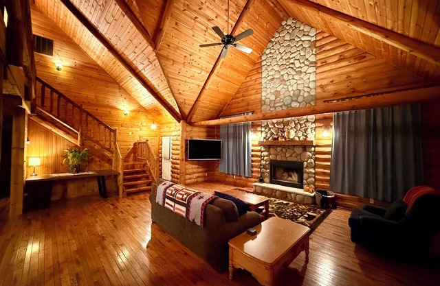 Serene Log Cabin Forest Retreat