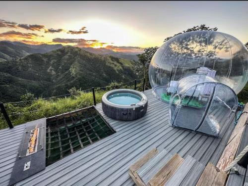 Serene Sunsets Bubbletents and Jacuzzi