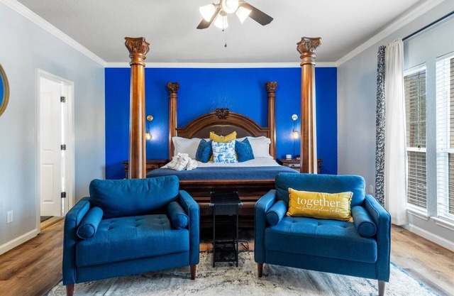 Serene Views in Schertz--luxury 5BR retreat w/ private pool, trails & game room.