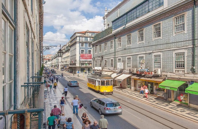 El centro de Lisboa Plata
