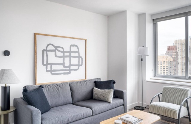 Sleek UWS 2BR w/ Gym, Balcony & W/D, nr Central Park, by Blueground