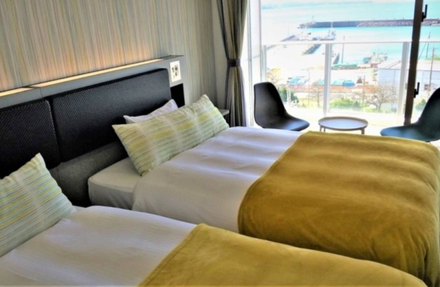 SmokingOcean View Twin B Breakfast included / Nago Okinawa