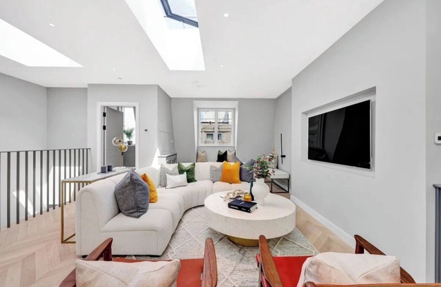 Soak in the Spalike Marble Bath at Plush Penthouse