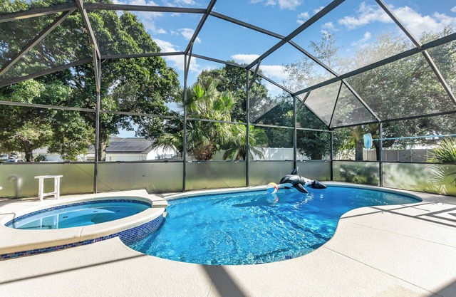 Spacious 5BR Villa w/ South-Facing Pool, Spa & Game Room Near Disney