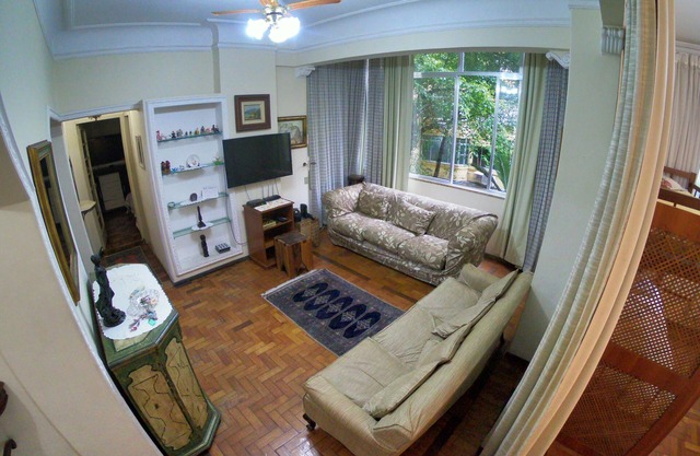 Gran apartamento, amueblado, 1 cuadra de la playa de Copacabana.