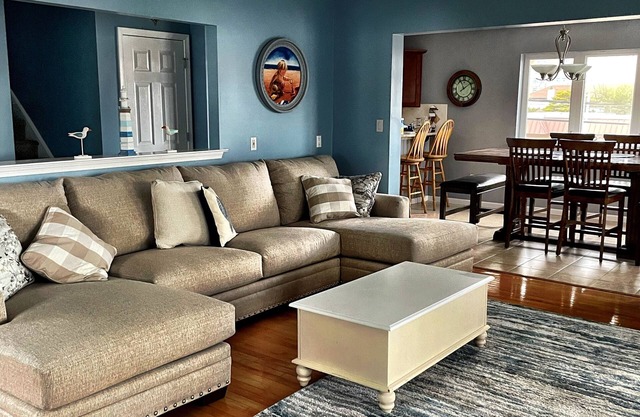 Spacious in North Wildwood with roof top deck and fireplace 2 family space