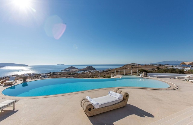 Spectacular Kalafatis Villa | 5 Bedrooms | Villa Vibhu | Private Jacuzzis & Infinity Pool