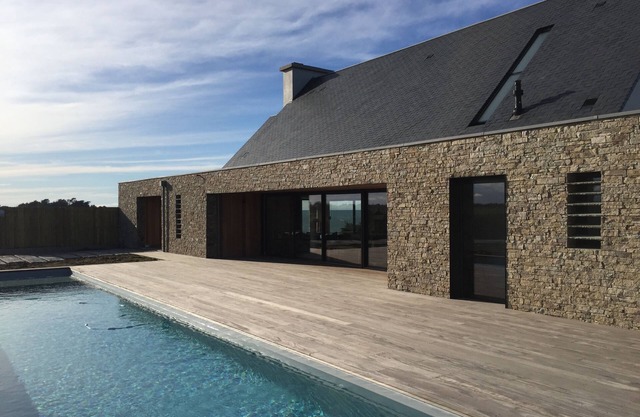 St-Malo / Cancale, nueva casa con pisc. climatizada, hammam y jacuzzi, 100% vista al mar