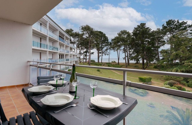 St-Philibert: Apto 2 hab, 53m², terraza, parking, 4 pers