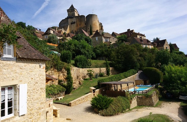 PERIGOURDINE STONE HOUSE IMPRESIONANTE VISTA AL CASTILLO Y LAS COLINAS DE MADERA