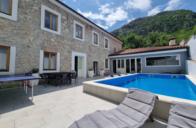 Stone House With Pool