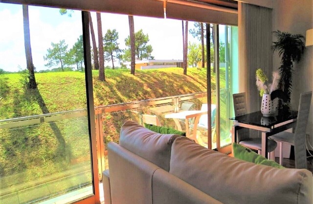 Apartamento estudio 'Dunas' con piscina compartida, Wi-Fi y aire acondicionado.