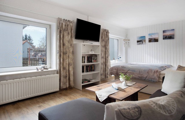 Apartamento estudio 'De Lütt Stuf - Urlaub Mit Hund' con terraza privada y Wi-Fi