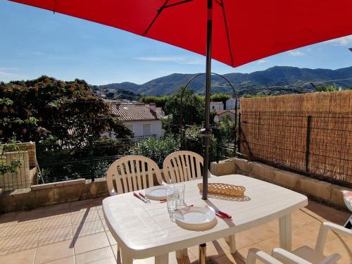 Studio cabine à Banyuls-sur-Mer, terrasse, parking privé, proche centre-ville et plage - FR-1-309-277