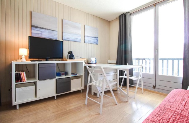 Studio Cabine Sud, centre de Flaine, linge et menage compris