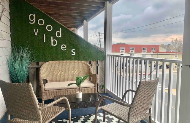 Studio Charm w/ Deck, Fireplace & Fooseball!: Walk to Beach, Boardwalk & Dining!