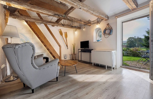 Studio "Die Kajüte" con terraza y jardín privados