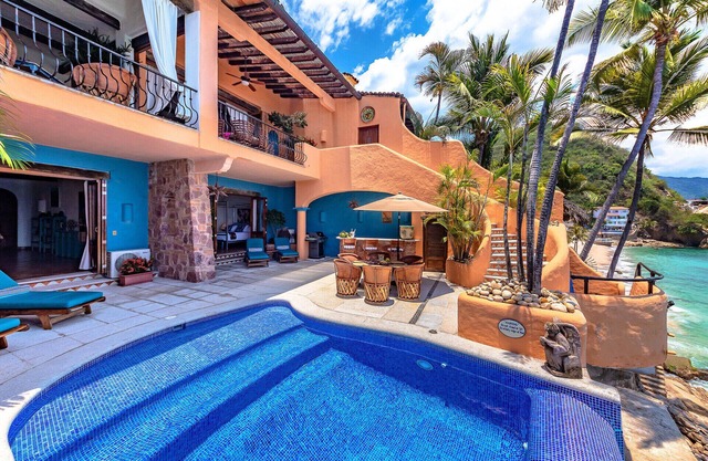 Stunning Beachfront Villa Azul Celeste in Puerto Vallarta Mexico