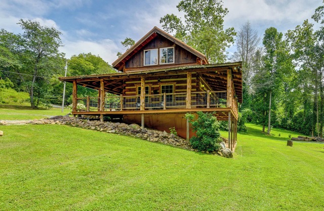 Stunning Creekside Cosby Cabin w/ Deck + Fire Pit!