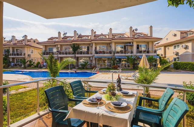 stunning one bedroom apartment in fethiye with private beach and 24/7 security