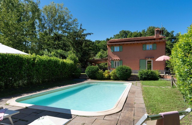 Estupenda casa de vacaciones privada con A/C, WIFI, piscina privada, TV, patio y vista panorámica