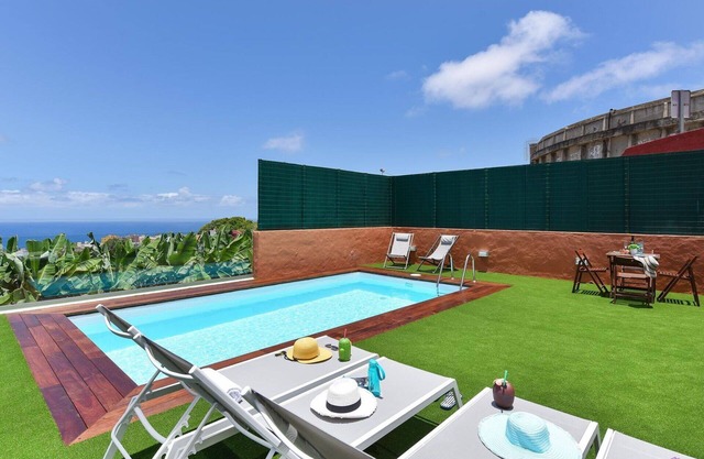Estupenda casa de vacaciones privada para 6 personas con piscina privada y TV