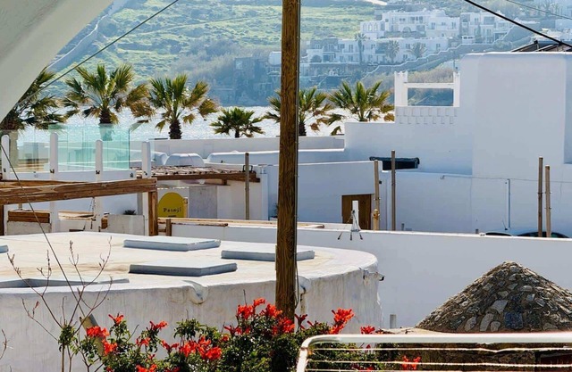 Stylish 2 Bd Escape Apt with Patio at Ornos Beach