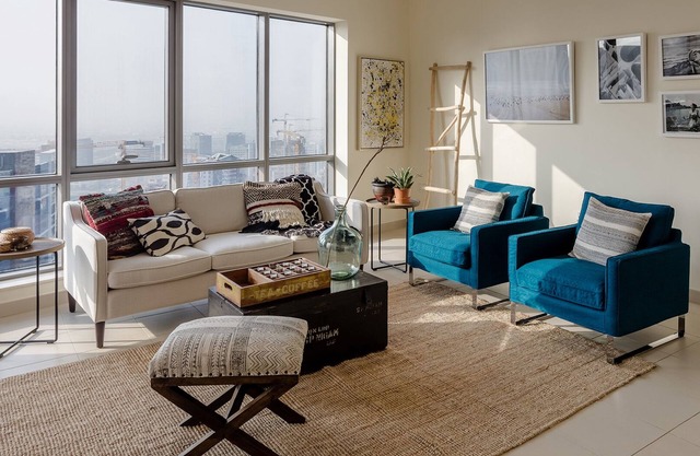 Elegante apartamento completo de 1 dormitorio en South Ridge; El centro de dubai