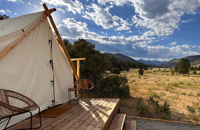 Experience the great outdoors glamping at Camp Red Moon