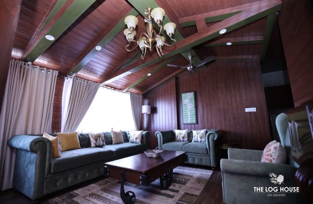 La hermosa casa de troncos