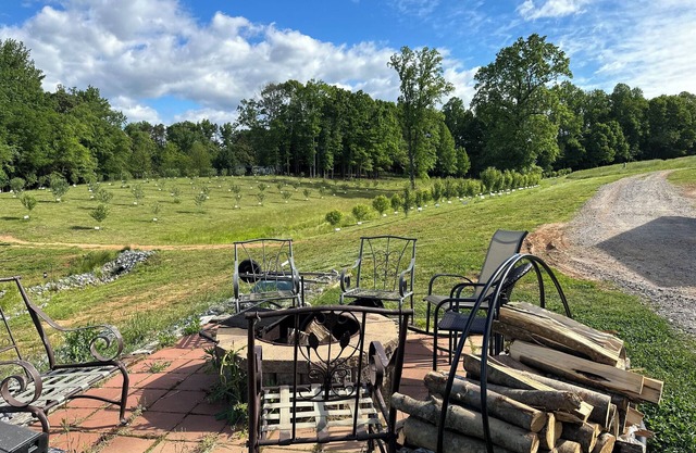 Charming cabin-2 bedrooms, overlooking ponds in wine country, next to Amish