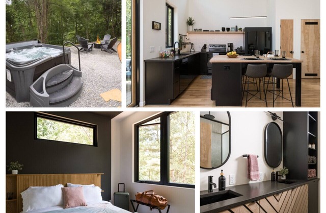 Tiny Home Getaway 4 mile drive to DT w/ Hot Tub