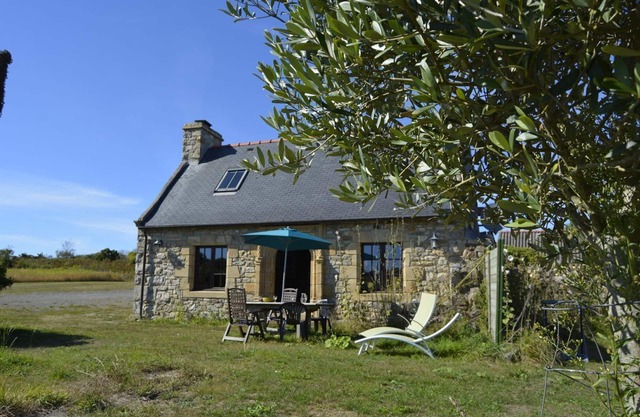 Traditional Breton house next to the village of La Palue