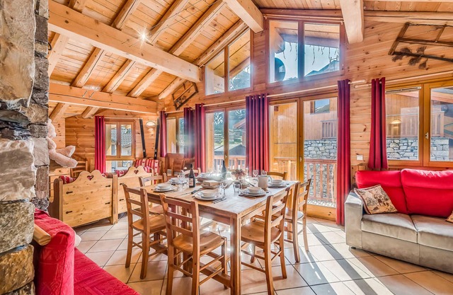 Chalet Tradicional en Los Alpes: 5 Habitaciones, 4 Baños, Sauna, para 10 Personas en Tignes