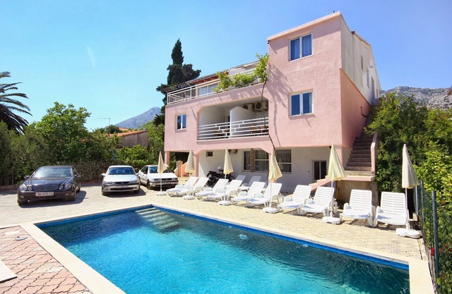 Apartamento para dos personas con terraza y vista al mar Orebic, Peljesac (A-10166-a)