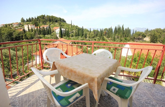 Apartamento para dos personas con terraza y vista al mar Trpanj, Peljesac (A-10083-b)