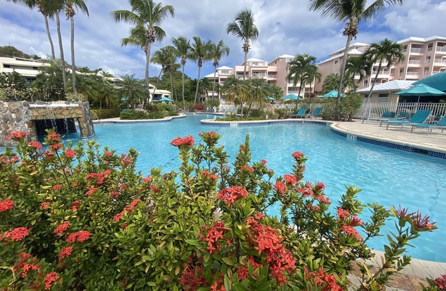 VIEWS & MORE VIEWS! Cowpet Bay East, water front condo, steps from beach.