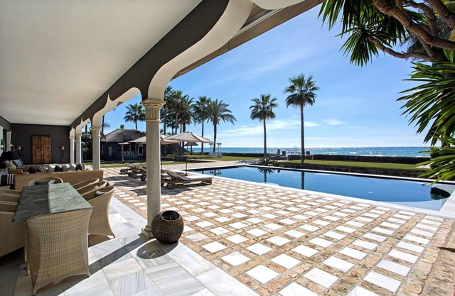 Villa Alessia 7 Bedrooms Elegant Villa Just in Front of the sea - Villas for Rent in Marbella Spain