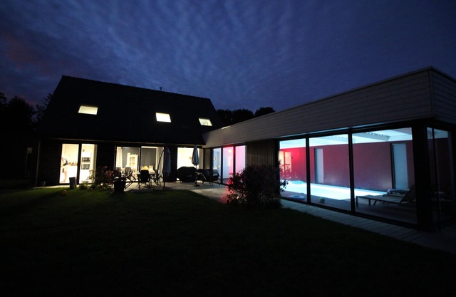Fouesnant Beg Meil - villa piscina cubierta - 900 m de la playa