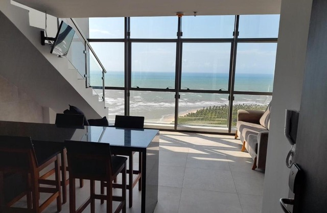 Vista EXPLENDIDA MAR, duplex na cobertura, ilha do amor Barra Home Stay