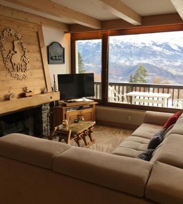 Vue Mont Blanc et toute la chaîne