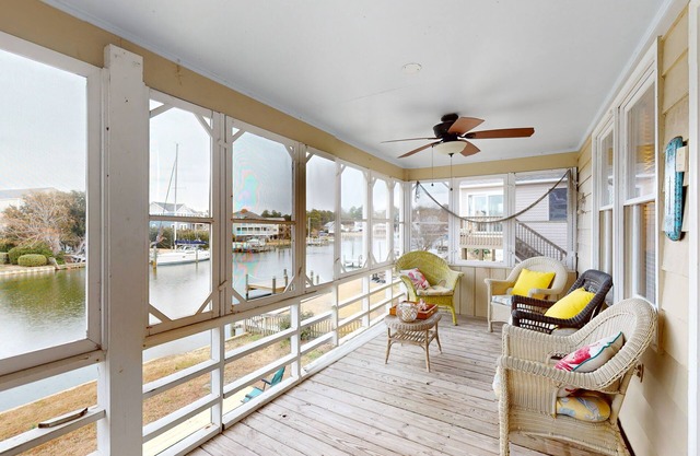 Waterfront 3BR with pool, hot tub, tennis, & patio