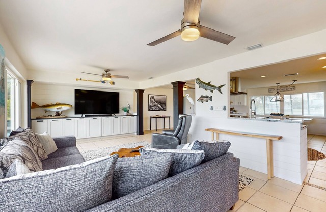 Incredible, snowbird-friendly oasis with private pool, dock, & waterfront views