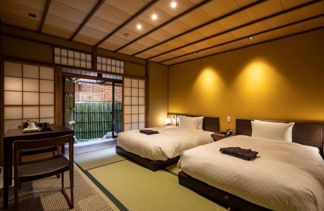 Yamabuki Japanesestyle standard twin room with / Kyoto Kyōto