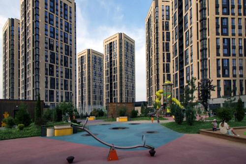 Almaty Apartamento | ЖК Комфорт Сити Адрес ТРЦ Мега на Розыбакиева 3-х комнатная